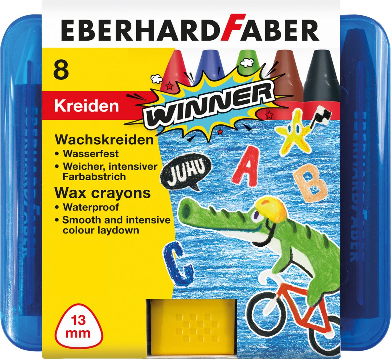 Eberhard Faber Kinder-Knete Glitterknete Knete Softknete 6 Stangen 8417C6
